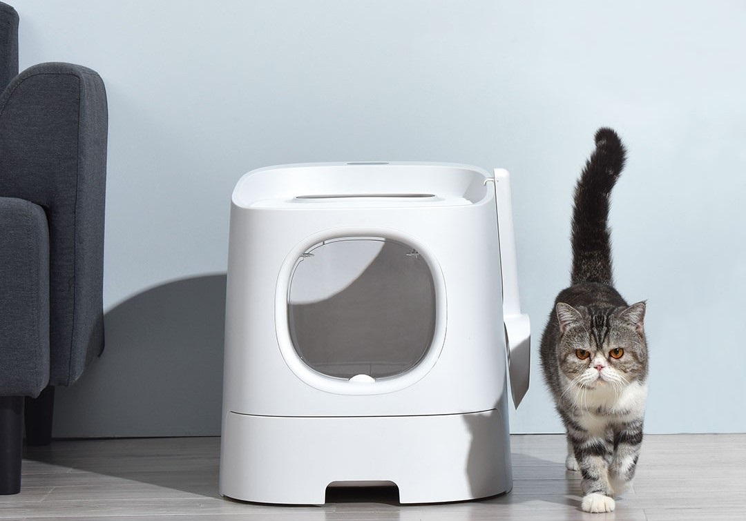 ⭐Умный лоток для кошек Homerun Smart Cat Litter Box в Бишкек - Login.kg