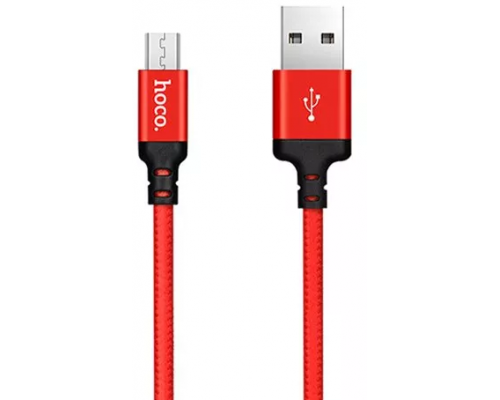 Кабель USB/MicroUSB Hoco X14 2.4A (2m)