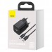 Зарядное устройство Baseus Super Si Quick Charger 1C 25W EU Sets + Type-C to Type-C Cable