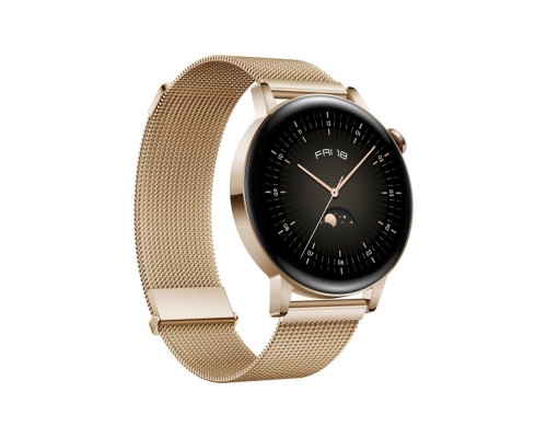 Смарт-часы Huawei Watch GT 3 42mm + Gold Milanese Strap