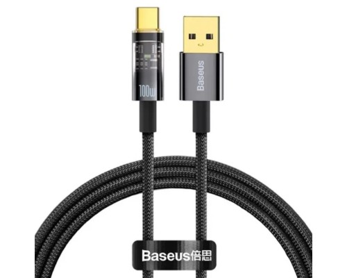 Кабель Baseus Explorer Series Auto Power-Off Fast Charging Data Cable USB to Type-C 100W