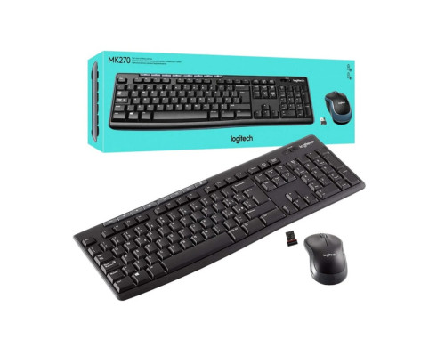 Беспроводная клавиатура и мышь Logitech MK270
