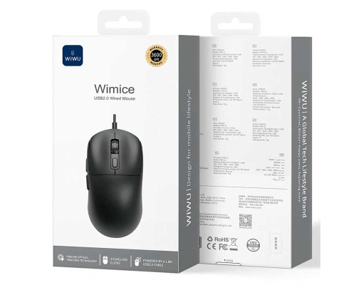 Мышка Wiwu Wimice USB2.0 Wired Mouse WM111