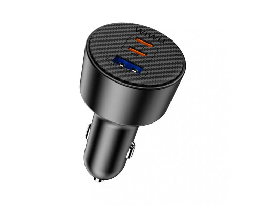Автомобильное зарядное устройство 200W Wiwu Starship USB-A+2USB-C Fast Car Charger Wi-CC026