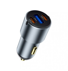 Автомобильное зарядное устройство 60W Wiwu Nano Pro A+2C Fast Car Charger Wi-CC032