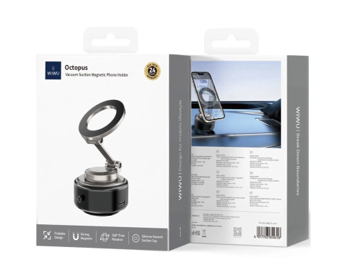 Автомобильный держатель 360 Octopus Vacuum Suction Magnetic Phone Holder Wi-CH056