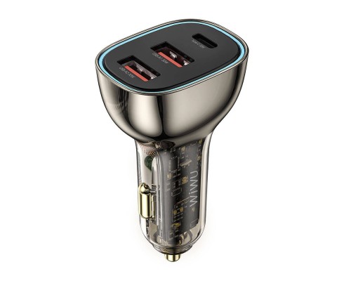 Автомобильная зарядка Wiwu Geek Car Charger Dual USB-A+USB-C WI-QC013