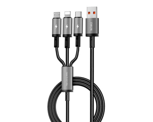 Кабель Wiwu 66W Titanlink Series Charging Cable 1.2M Wi-C059 A-C+M+L