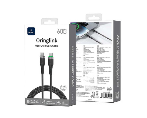 Кабель Wiwu Oringlink USB-C to USB-C (Wi-C069)