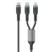 Кабель Wiwu 100W OringLink Series Nylon Braided Cable Wi-C072 C-C+L 1.2M