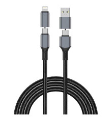 Кабель Wiwu 240W Raptor Pro USB-A+UCB-C to 0USB-C+iP Cable Wi-C085
