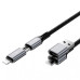 Кабель Wiwu 240W Raptor Pro USB-A+UCB-C to 0USB-C+iP Cable Wi-C085