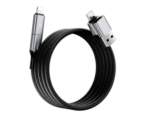 Кабель Wiwu 240W Raptor Pro USB-A+UCB-C to 0USB-C+iP Cable Wi-C085