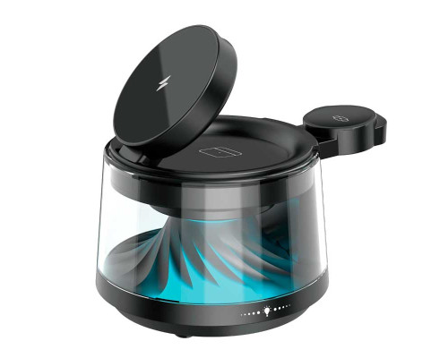 Колонка WIWU Flow 5 in 1 Wireless Charger with ambient light & speaker Wi-W039