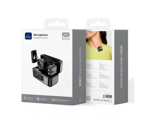 Беспроводной микрофон Wiwu Duo Wireles Microphone (Wi-WM005)