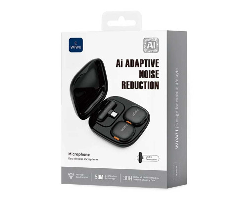 Беспроводной микрофон Wiwu Ai Adaptive Noise Reduction (Wi-WM006)