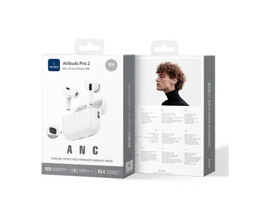 Беспроводные наушники Wiwu Airbuds Pro 2 ANC (4-mic ENC)