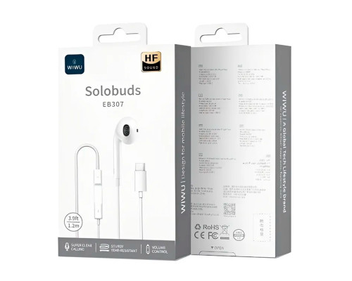 Проводные наушники Wiwu Solobuds EB307 на одно ухо R