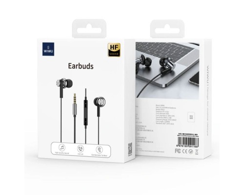 Наушники Wiwu Earbuds 3.5 Jack Wired EB311