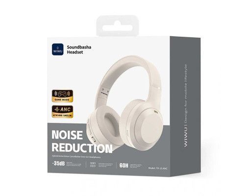 Беспроводные наушники WIWU Soundbasha Headset TD-15 ANC