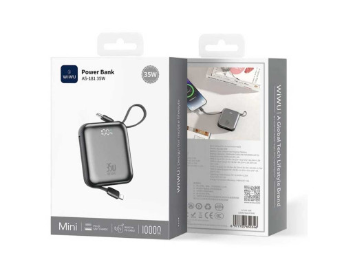 Внешний аккумулятор Wiwu Power Bank 10000mAh (AS-181 35W)
