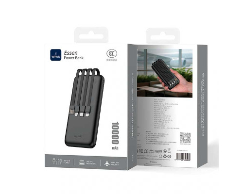 Внешний аккумулятор Essen power bank 10000mAh P-08B (3C)