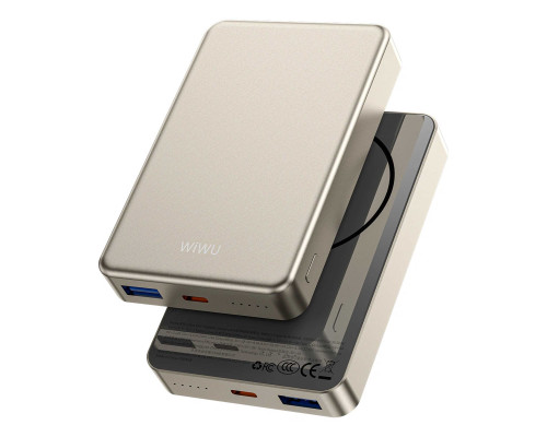 Внешний аккумулятор Wiwu Ultra Thin Magnetic Power Bank 10000mAh