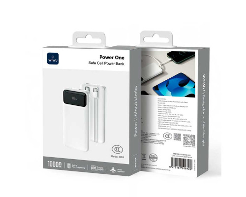 Внешний аккумулятор Wiwu Power one  Power Bank Q95 10000mAh