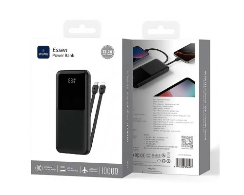 Внешний аккумулятор Wiwu Essen Power bank 22.5W 10000mAh Wi-P081 (3C)