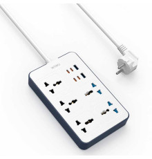 Удлинитель Wiwu 11 in 1 20W GaN Power Strip 4C+2A+5AC Wi-S006 EU 2M