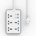 Удлинитель Wiwu 11 in 1 20W GaN Power Strip 4C+2A+5AC Wi-S006 EU 2M