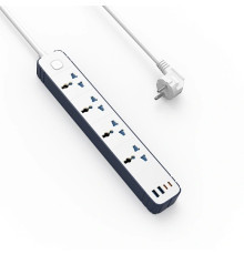 Удлинитель Wiwu 8 in 1 20W GaN Power Strip 2C+2A+4AC Wi-S007 EU 2M