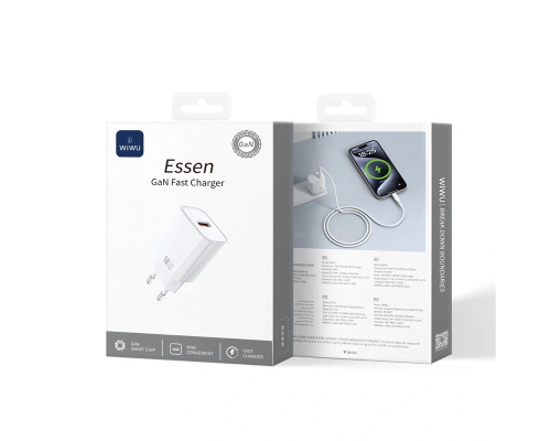 Зарядное устройство Wiwu 18W Essen GaN Fast Charger Wi-G006