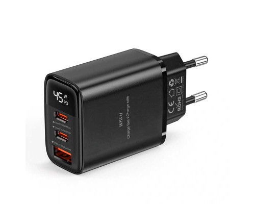 Зарядное устройство Wiwu 45W Firefly GaN Fast Chatger (Wi-G011)