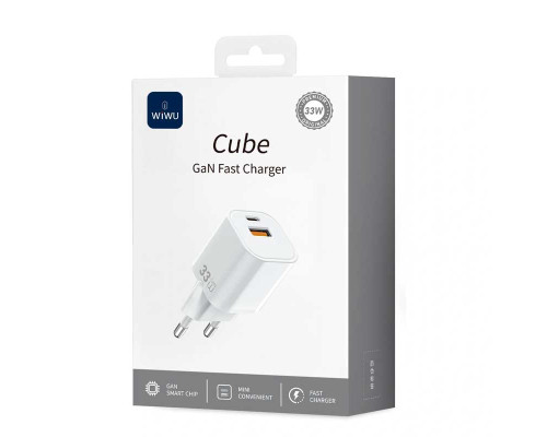 Зарядное устройство Wiwu Cube GaN Fast Charger 33W Wi-G017