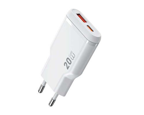 Зарядное устройство Wiwu 20W Essen Slim Ultra-Compact GaN Charger Wi-G032