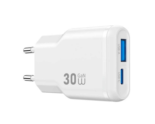 Зарядное устройство Wiwu 30W Essen Slim Ultra-Compact GaN Charger Wi-G033
