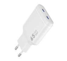Зарядное устройство Wiwu Essen Slim Ultra-Compact GaN Charger 65W (Wi-G035)