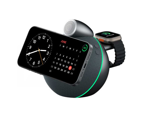 Беспроводное зарядное устройство 3 in 1Conch Wireless Charger Speaker Wi-G042