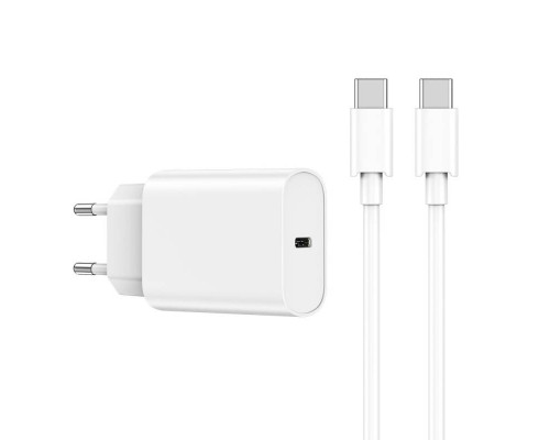 Зарядное устройство Wiwu Quick+USB-C PD 20W Fast Charger USB-C to USB-C Cable Wi-U001