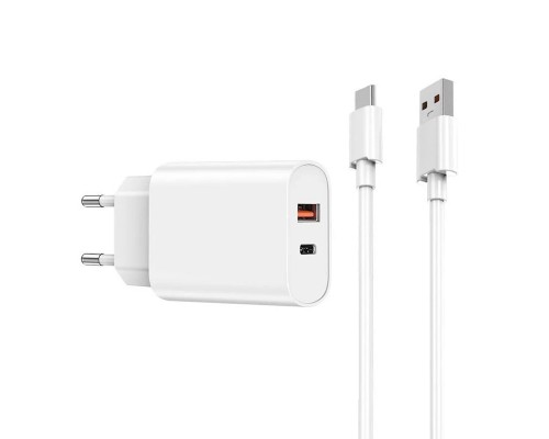 Зарядное устройство Wiwu Quick PD + QC Fast Charger USB-A to USB-C Wi-U002