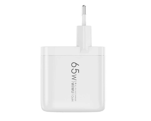 Зарядное устройство Wiwu Ark GaN Fast Charger 65W Wi-U024 Зарядное устройство Wiwu Ark GaN Fast Charger 65W Wi-U024