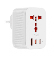 Сетевой адаптер Wiwu Power Cube 30W GaN Travel Adapter Wi-UA008