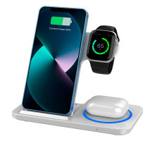 Беспроводное зарядное устройство Wiwu Wi-W038 Triple 3 in 1 Wireless Charger