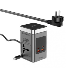 Удлинитель с зарядкой 65W GaN 8-in-1 Wireless Chager with cable&socket Wi-W040 EU