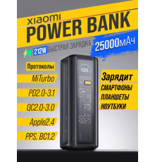 Внешний аккумулятор Xiaomi Power Bank 25000мАh 212Вт