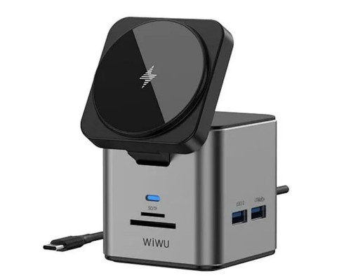 Адаптер Wiwu Cube Hub 9 in 1 USB-C Docking Wi-W025