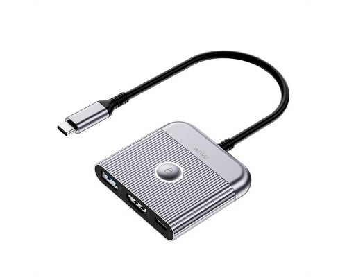 Адаптер-переходник Wiwu Wi-HB002 Traveling 3in1 USB C hub