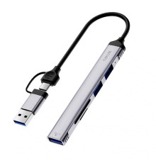 Адаптер-переходник Wiwu Zolo 5 in 1 USB-C/USB-A Hub Wi-HB003