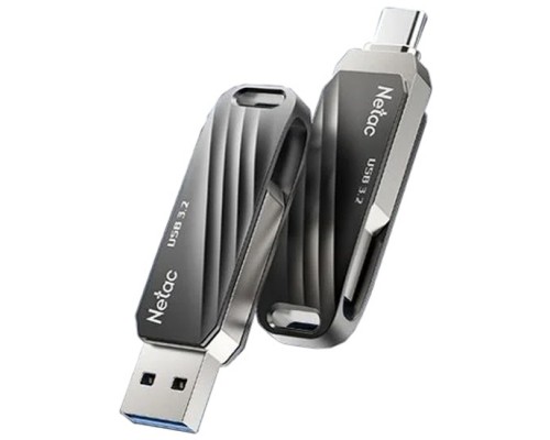 Флешка Netac USB US11 64GB USB 3.2 (USB-С и USB-A)